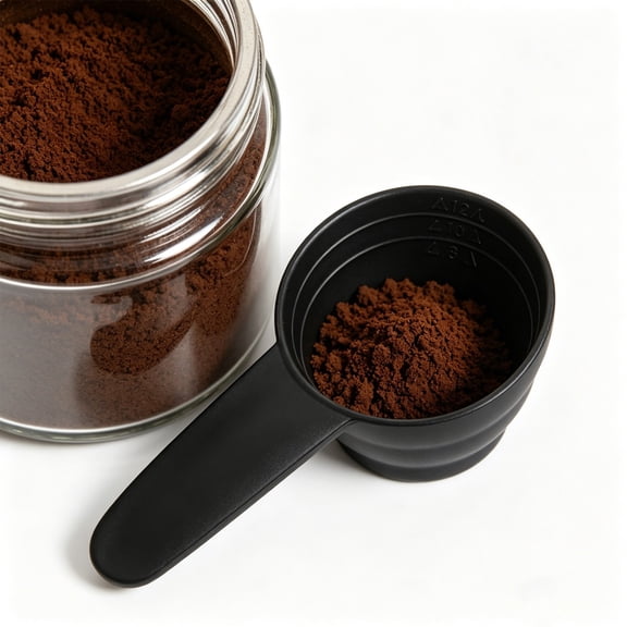 Xingjin Measuring Spoons 3 Level Scale 8g 10g 12g Coffee Scoop Plastic Spoon for Ground Cafe Bean Milk Powder Seed Spices Flour Sugar Kitchen Tool