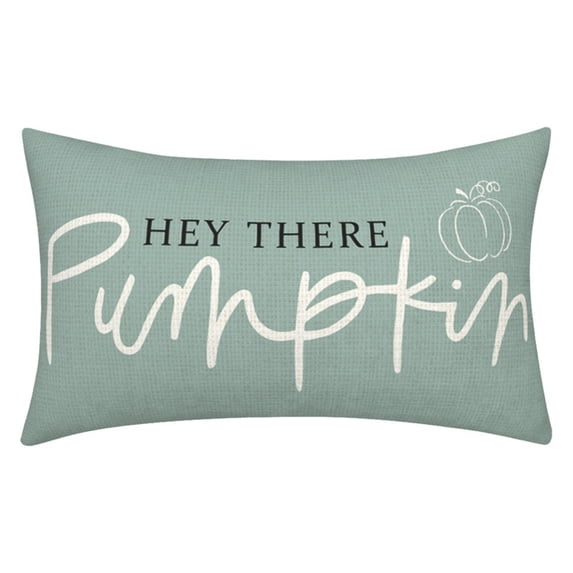Xingjin Pumpkin Pillow Cover, Fall Decor Throw Pillow Cover with Hello Pumpkin Design, Seasonal Thanksgiving Cushion for Sofa