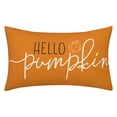 thumbnail image 1 of Xingjin Pumpkin Pillow Cover, Fall Decor Throw Pillow Cover with Hello Pumpkin Design, Seasonal Thanksgiving Cushion for Sofa, 1 of 5