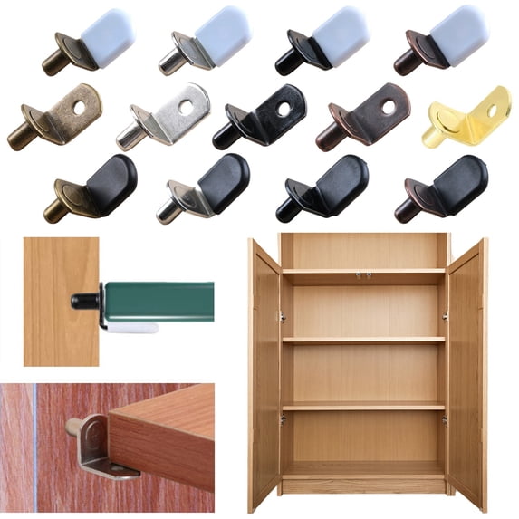 Xingjin Shelf Pins, L Shaped Shelf Support With Rubber Sleeve, Cabinet Shelf Pegs For Kitchen Bookshelves And Furniture Shelving