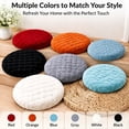 thumbnail image 1 of Xingjin Stool Cushion Cover, Soft Padded Round Seat Cover For Stools Up To 16 Inch, Washable Bar Stool Cushion With Elastic Edge For Kitchen And Vanity, 1 of 7