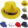 thumbnail image 1 of Xingjin Unisex Trilby Classic Fedora Hat, Felt Short Brim Dress Hat with Band for Women and Men Formal Everyday Style Party Wear Outfits and Special Occasions, 1 of 6