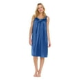 thumbnail image 1 of Xingpeng Nightgowns for Women Blue One Size Womens Pajamas Nightgowns for Women Sleeveless Satin Silk Nightshirt for Women Wide Strap Plus Size, 1 of 6