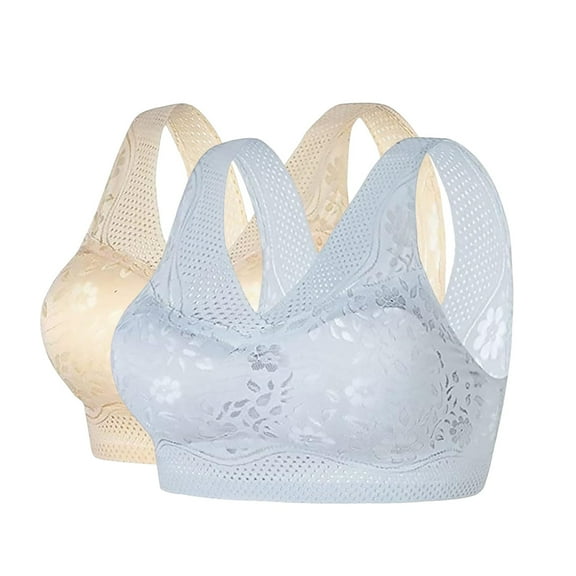 Xingpeng Sports Bras for Women Gold Xxxl High Support Bras for Women Adjustable Strap Full Coverage Up Bras Comfortable No Underwire Wireless Bras
