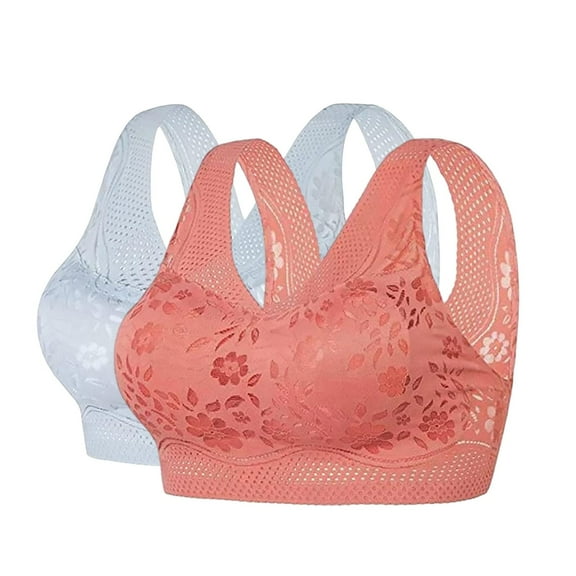 Xingpeng Sports Bras for Women Gray L High Support Bras for Women Adjustable Strap Full Coverage Up Bras Comfortable No Underwire Wireless Bras