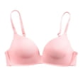 thumbnail image 1 of Xingpeng Sports Bras for Women Pink M Student Girl Thin Solid Color Bra Underwear Bralette, 1 of 4