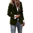 thumbnail image 1 of Xingpeng Women's Stretch Blazer 2026 Fall Business Casual Jacket Long Sleeve Open Front Lightweight Office Work Suit Jacket Light Green L, 1 of 8