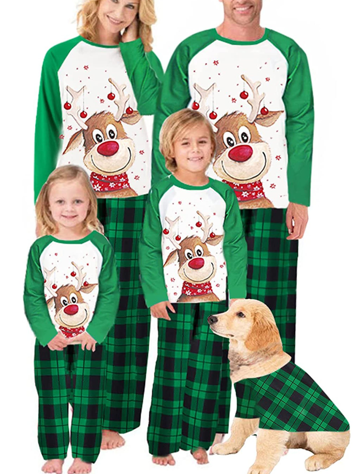 Xingqing Family Christmas Pjs Matching Sets Baby Christmas Matching