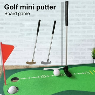 Abco Tech Mini Golf Indoor Kit | Portable Mini-Golf Mat with Set of 6 Clubs  and 1 Shot Maker Club