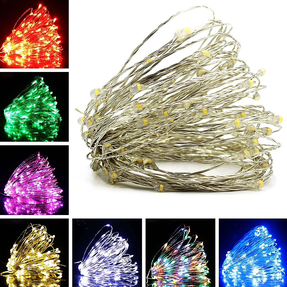 Xinhuadsh 1m 2m 3m 5m 10m LED Copper Wire Starry String Lights DIY Home