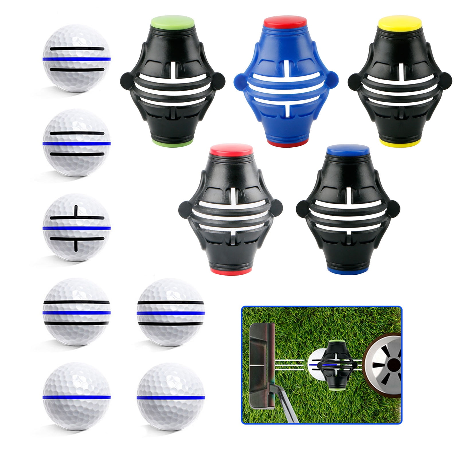 Xinhuadsh Golf Ball Line Marker HighPrecision Compact 360Degree