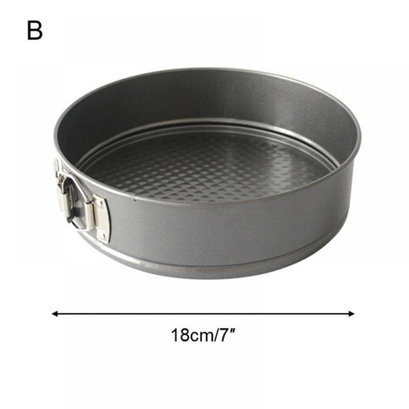 Xinhuaya 7” x 7” Non-stick Carbon Steel Springform Pan, Removable Bottom