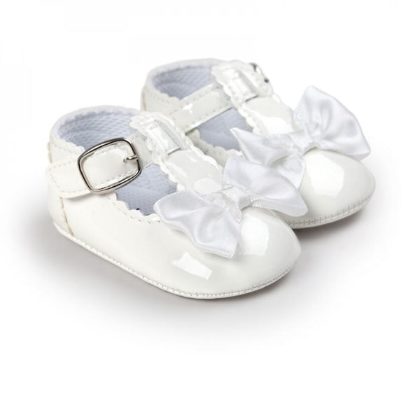 Xinhuaya Baby Crib Bowknot Dance Baby Girls Shoes Soft Sole Prewalker First Walkers