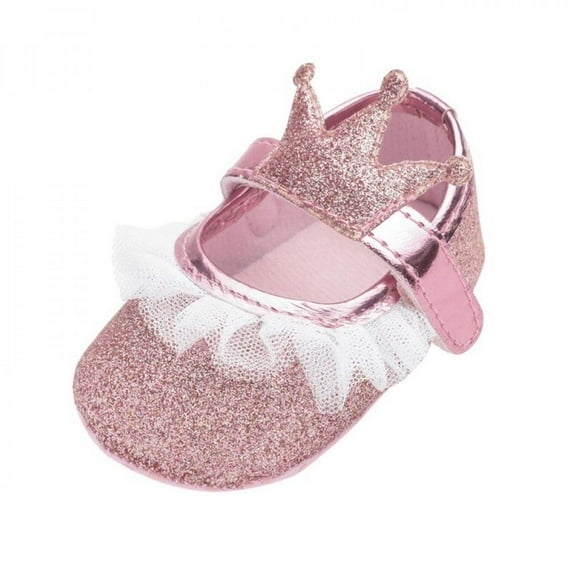 Xinhuaya Baby Girl Shoes Princess Patchwork Shoe Soft Crib Sole Anti-slip First Walkers