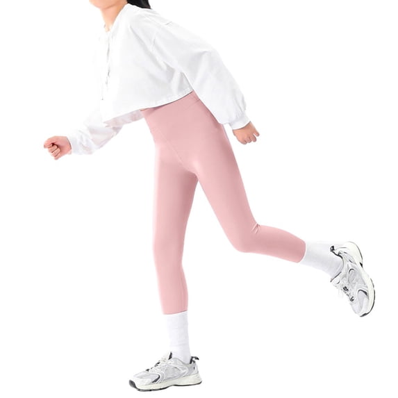 Xinhuaya Girls' Leggings - Performance Stretch Activewear Leggings - Yoga Pants for Girls 4-10 Years