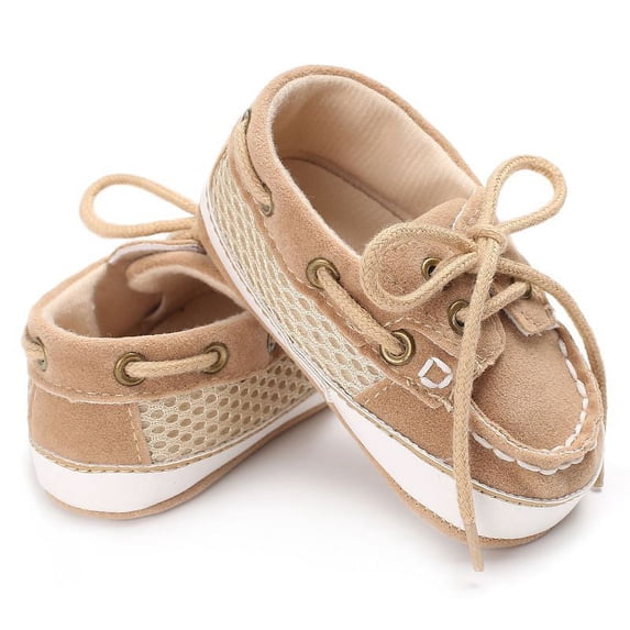 Xinhuaya Spring Baby Boy Casual Shoes Lace-up T-tied Toddler Shoes Non-slip Soft Bottom Warm Shoes First Walkers
