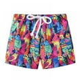 thumbnail image 1 of Xinhuaya Toddler Boys Girls Shorts Kids Printing Beach Sport Running Casual Quick Dry Swim Trunk  2-7Y, 1 of 4