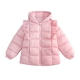 thumbnail image 1 of Xinhuaya Toddler Girl Light Puffer Jacket Hoods Kids Baby Fleece Coat Winter Warm Outwear 1-6 Years, 1 of 10