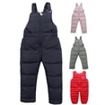 thumbnail image 1 of Xinhuaya Toddlers Boy Girl Snow Jumpsuit Overalls Kids Baby Lightweight Warm Ski Pants 0-4 Years, 1 of 6