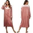 thumbnail image 1 of Xinhuaya Women's Flannel Long Sleeve Nightgown, 1 of 10