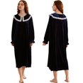 thumbnail image 1 of Xinhuaya Women's Flannel Long Sleeve Nightgown, 1 of 10