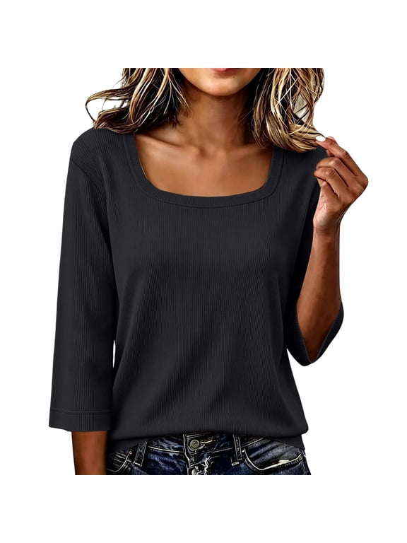 Square Neck Tops for Women and Men