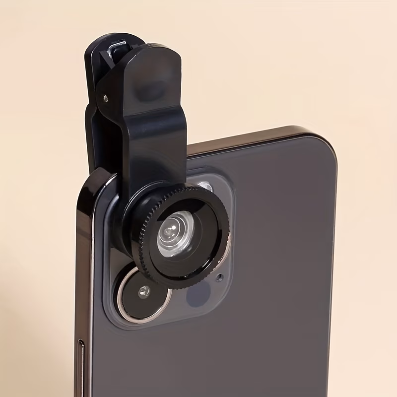 Xinmiao3-in-1 Universal Clip-On Mobile Phone Lens Set, Wide Angle, Macro & Fisheye Lens, Advanced Phone Additions for Samsung & Smartphones, Enhance Photo Experience
