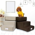 thumbnail image 1 of Xinmulight Small Dog Cats Pet 3 Steps Removable Non-slip Ramp Climbing Detachable Bed Ladder, 1 of 12