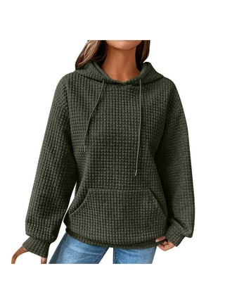 xkwyshop Women's Oversized Fleece Sweatshirts Long Sleeve Crew Neck Pullover  Sweatshirt Casual Hoodie Tops Brown S 