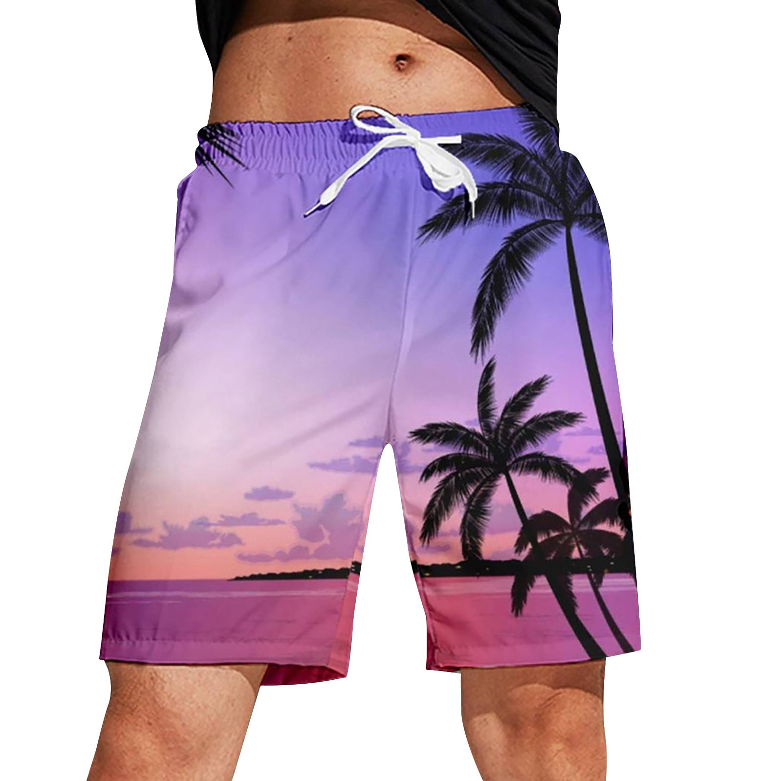 Purple store swimming trunks