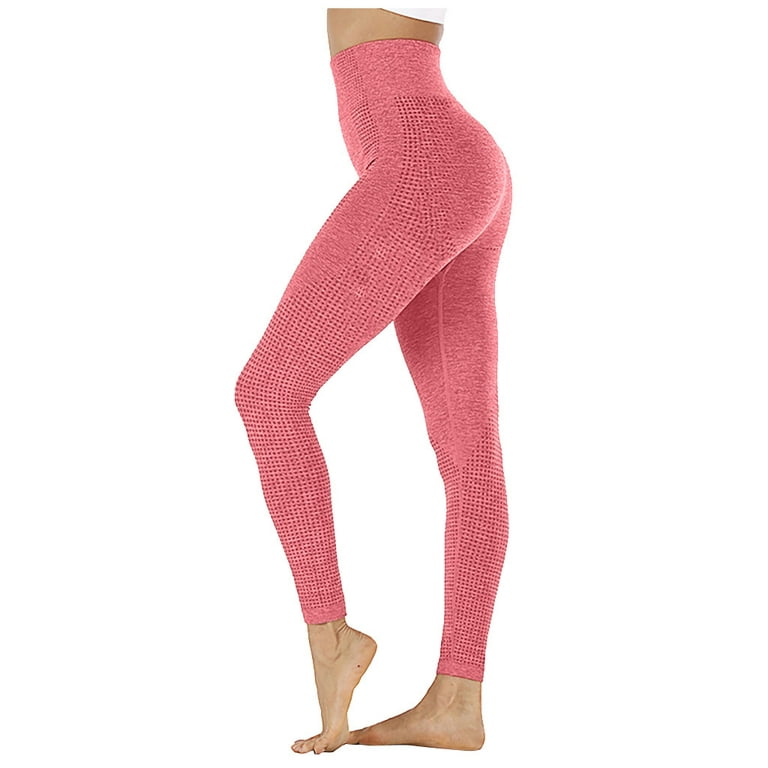 Xinqinghao Yoga Leggings For Women Fashion Women Seamless Point High Waist  Speed Dry Pants Fitness Yoga Pants Women Yoga Pants Red M 
