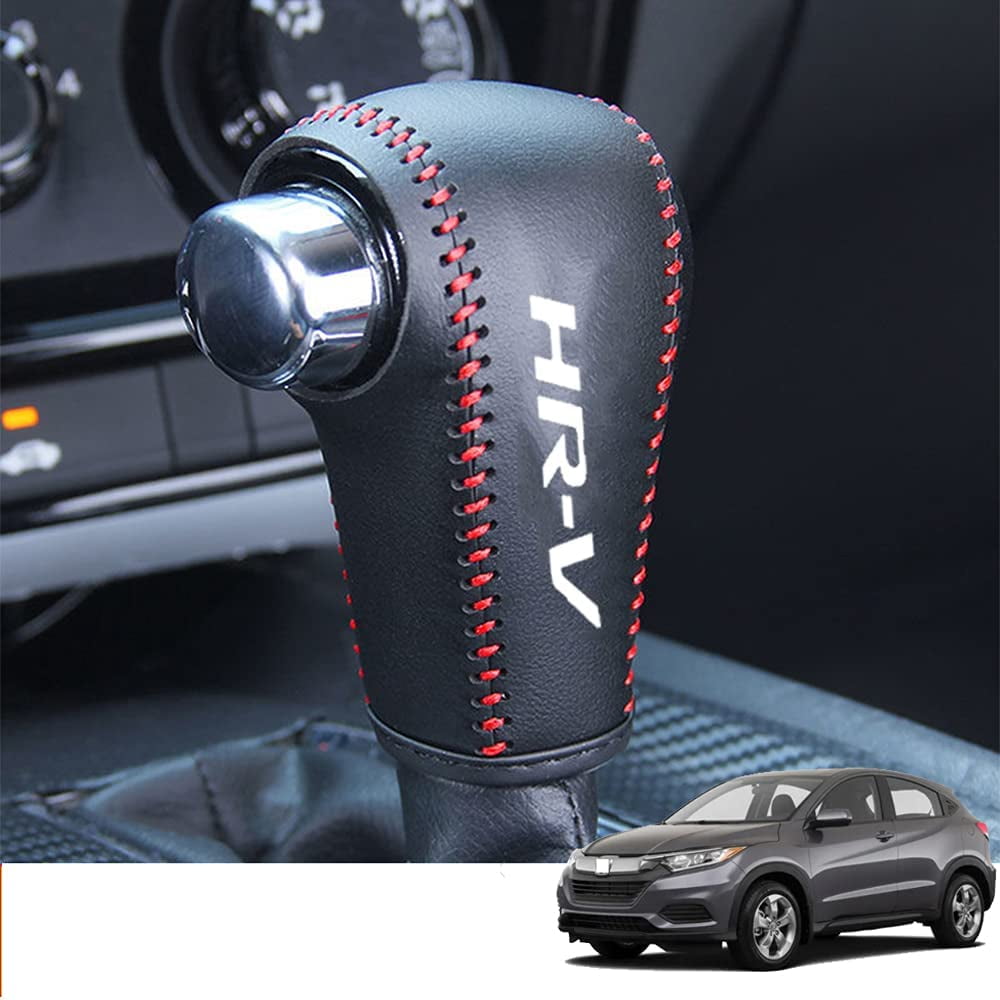 Xinrsheag Genuine Leather Automatic at Gear Shift Knob Cover