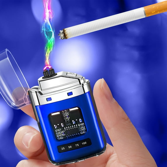 Xinsrenus Electronic Rechargeable Lighter, USB Type-C Rechargeable Plasma Lighter, Windproof Flameless Arc Lighter for Outdoor Camping BBQ Stove