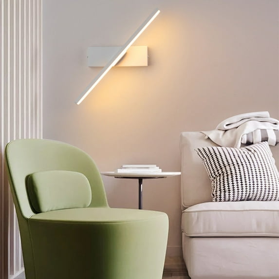 Xinsrenus LED Wall Sconces, 6W Mounted Reading Lights with 3 Color Temperatures, Adjustable 330 Degree Rotatable Wall Lamps for Bedroom Headboard Living Room