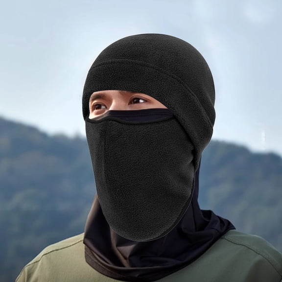 Xinsrenus Sports Riding Ski Mask, Windproof Cold Weather Face Mask, Fleece Motorcycle Helmet Liner Cap for Outdoor Cycling Snowboarding