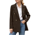thumbnail image 1 of Xinsrenus Women’s Loose Suit Jacket Basic Solid Color Lapel Button front Blazer Versatile Business Work Uniform, 1 of 7