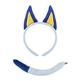 thumbnail image 1 of Xinwanna 1/2 Pcs/Set Dog Costume Props Animal Ears Decor Hair Hoop Tail Set Birthday Party Cosplay Dress Up Accessories (Blue1), 1 of 13