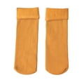 thumbnail image 1 of Xinwanna 1 Pair Women Winter Socks Mid-tube Thick Plush Japanese Style Elastic Anti-slip Floor Socks Thermal Anti-odor Extra Loose Ankles No Streaks Socks (Yellow,One Size), 1 of 13