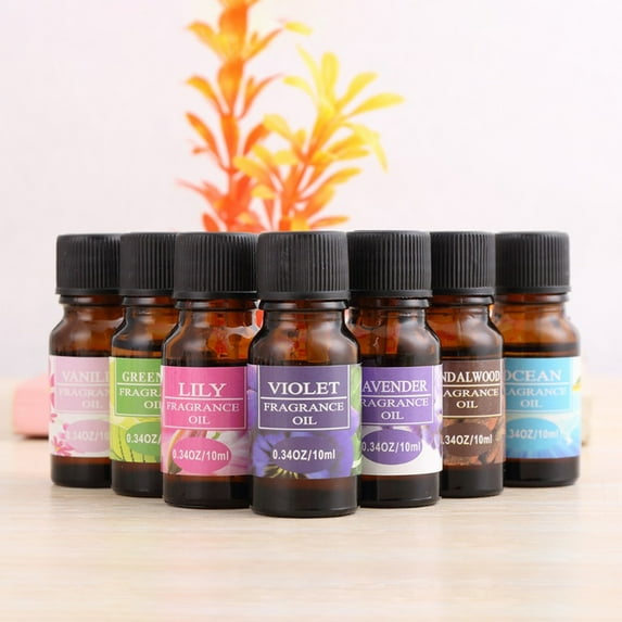 Xinwanna 10ml Plant Essential Oil Water Soluble for Car Home Air Humidifier Freshener (Type 1)