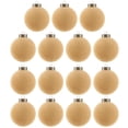 thumbnail image 1 of Xinwanna 15 Pcs Velvet Christmas Ball Ornaments 3.15 Inch Flocked Plastic Ball Xmas Tree Hanging Decoration for Holiday Party Decor (Khaki), 1 of 13