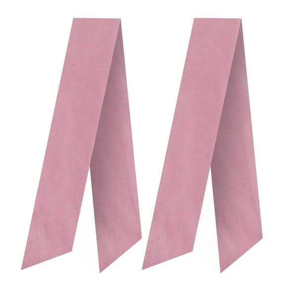 Xinwanna 2 Pcs Christmas Velvet Wreath Sash for Front Door Blank Plain Garland Sash Accessories for Anniversary Wedding Party Indoor Outdoor Home Decor (Pink)