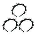 thumbnail image 1 of Xinwanna 3Pcs Braided Headband with 8 Clips Each Multi-Tooth Layered Design Hair Hoop Women Girls Easy Styling Hair Accessories (Black), 1 of 13
