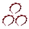 thumbnail image 1 of Xinwanna 3Pcs Braided Headband with 8 Clips Each Multi-Tooth Layered Design Hair Hoop Women Girls Easy Styling Hair Accessories (Red), 1 of 13