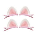thumbnail image 1 of Xinwanna 4Pcs Cute Hair Clips Plush Cat Ear Decor Hair Pins Animal Design Plush Hairpins Hair Accessories for Girls (Pink,4pcs), 1 of 13