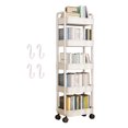 Xinwanna 5Tier Rolling Cart Storage Rack with Wheels Sturdy