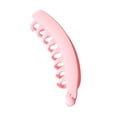 thumbnail image 1 of Xinwanna Banana Shape Hairpin Double-Row Anti-slip Tooth Design Hair Clip Solid Color Frosted Texture Large Back Head Twist Hair Claw (Pink), 1 of 13