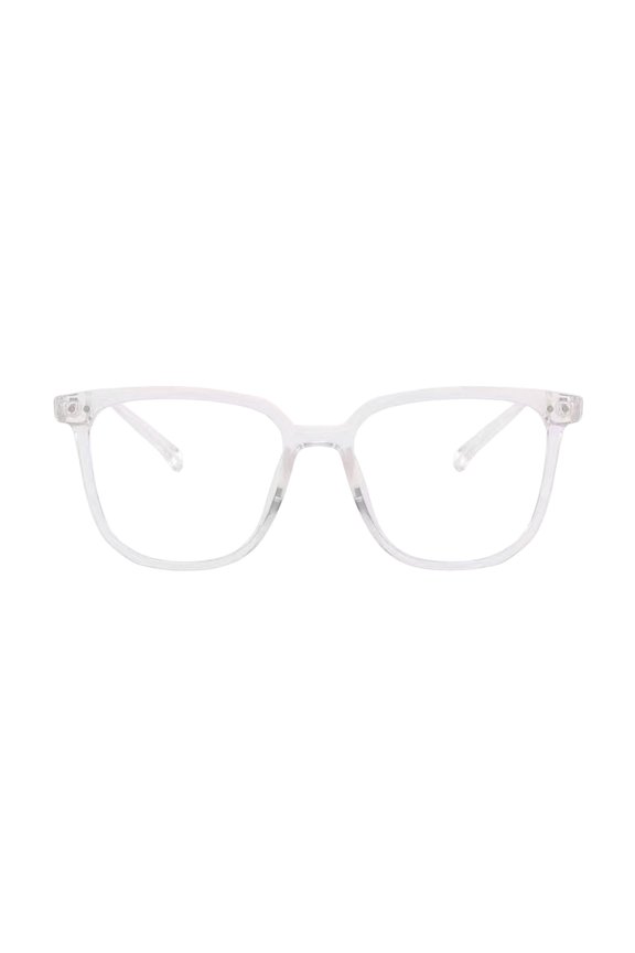 Xinwanna Blue Light Blocking Glasses Unisex Retro Clear View Strong Hinge Transparent with Brim Eye Protection Clear Bluelight Glasses Spectacles (Clear)