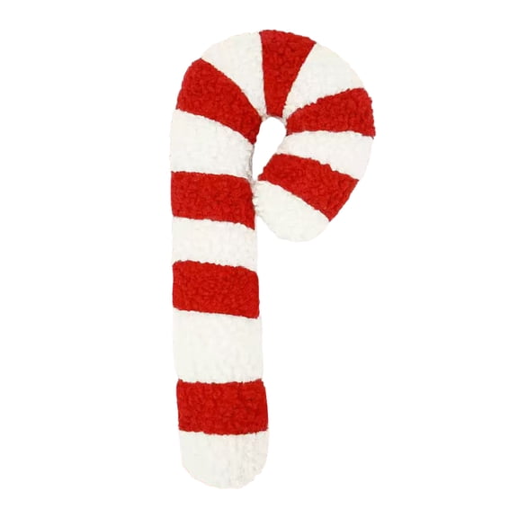 Xinwanna Christmas Candy Pillow Decorative Candy Cane Shaped Throw Pillow Cute Plush Xmas Tree Peppermint Cushion for Sofa Couch Living Room Xmas Decor, Type A