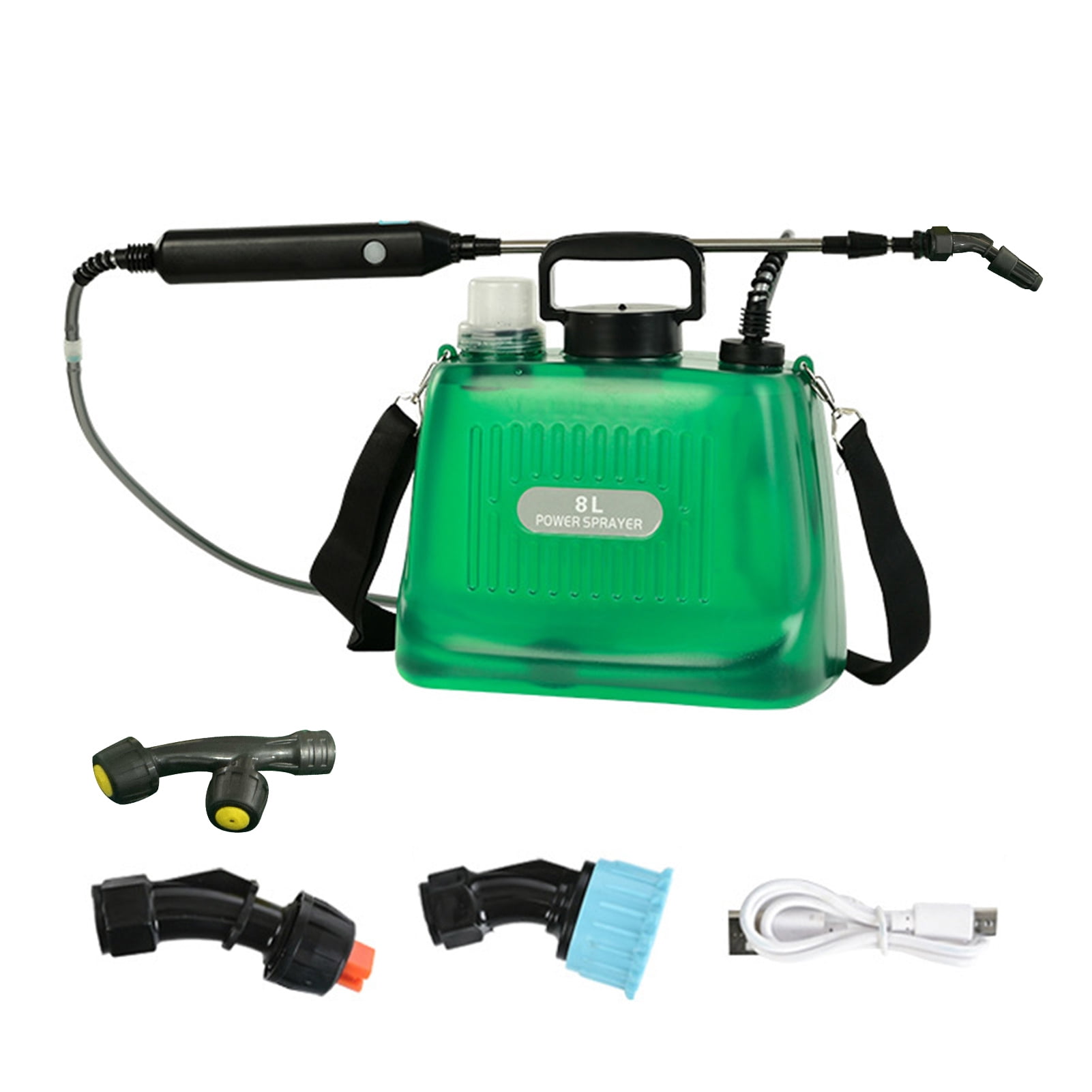 Xinwanna Electric Garden Sprayer with Telescopic Wand Self-Priming Pump ...