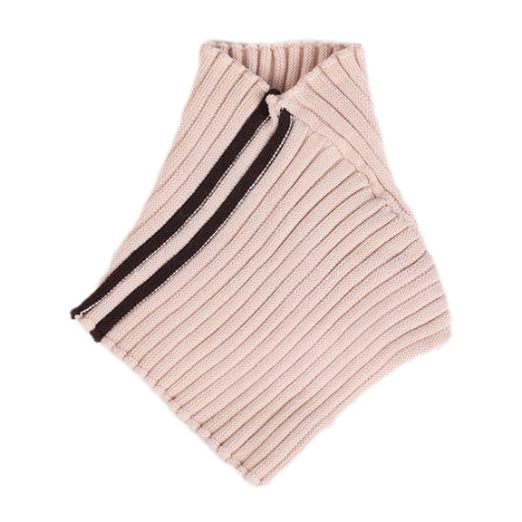 Xinwanna Fake Collar Scarf Detachable High Collar Solid Color Knitted Turtleneck Scarves Collar Insert Fashion Accessory (Beige1)